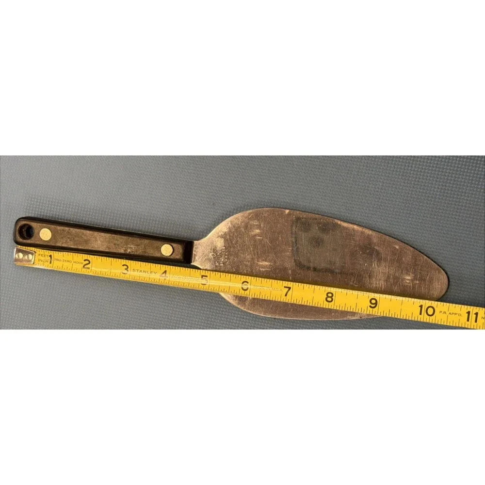 Vintage Flint Stainless Oval Flat Spatula Spreader Cake Pie Server Kitchen Cook